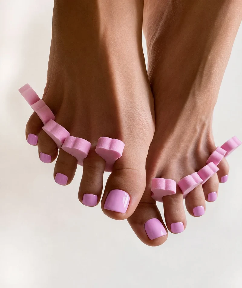 Pediküre Set – 2× 3in1 UV Gellack nach Wahl + Power Rubber Base