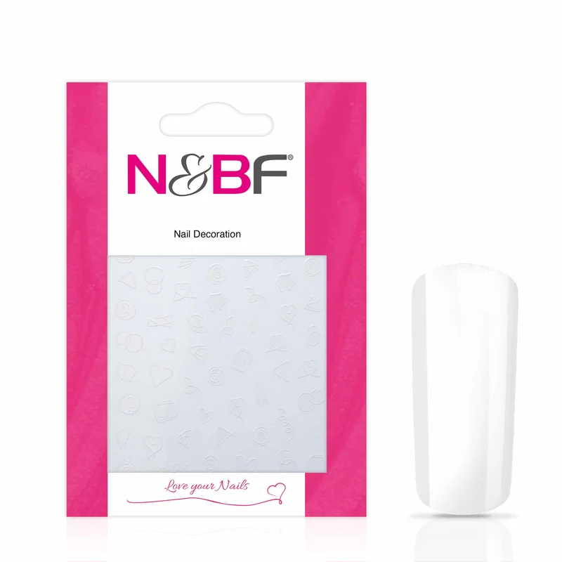 Nagelsticker White Bubbles