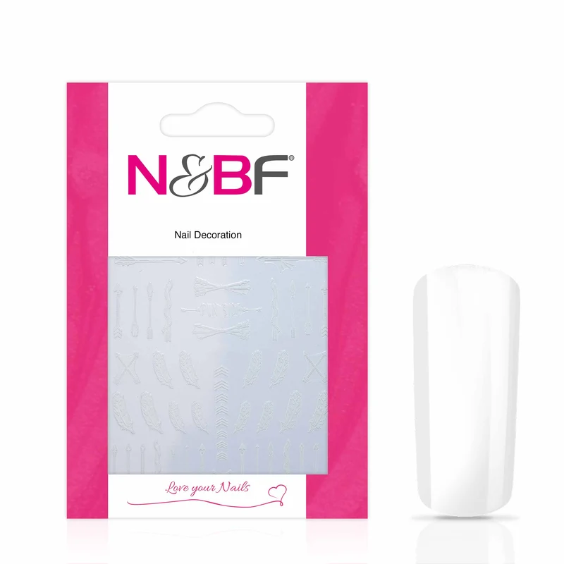 Nagelsticker White Feather