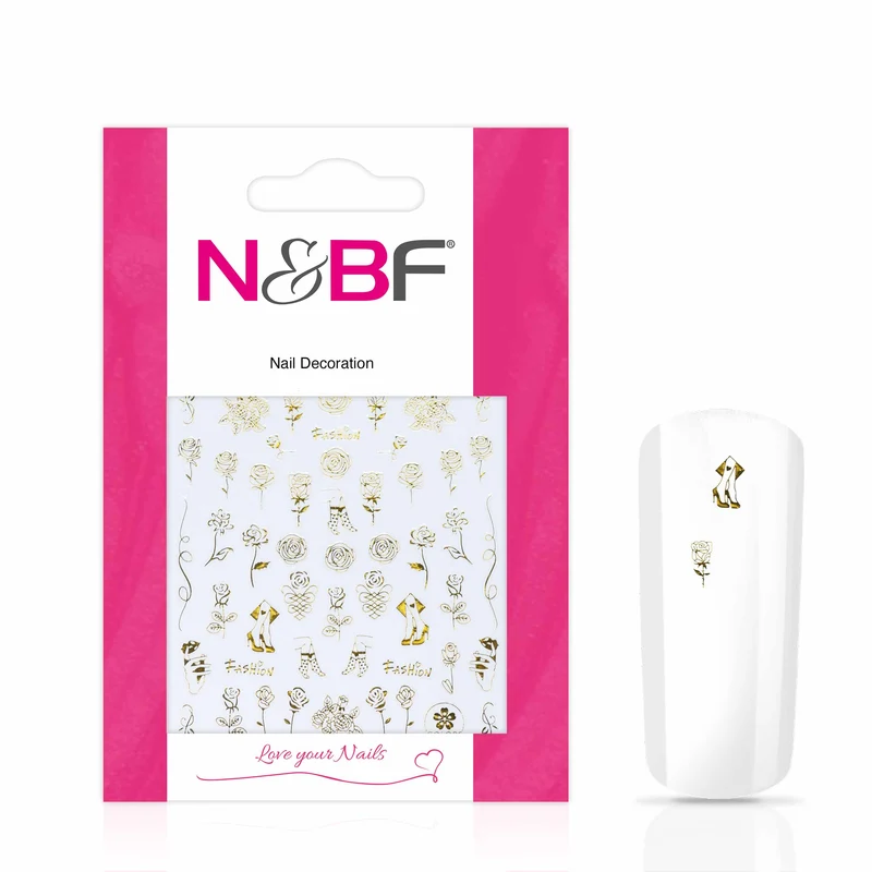 Nagelsticker Golden Fashion