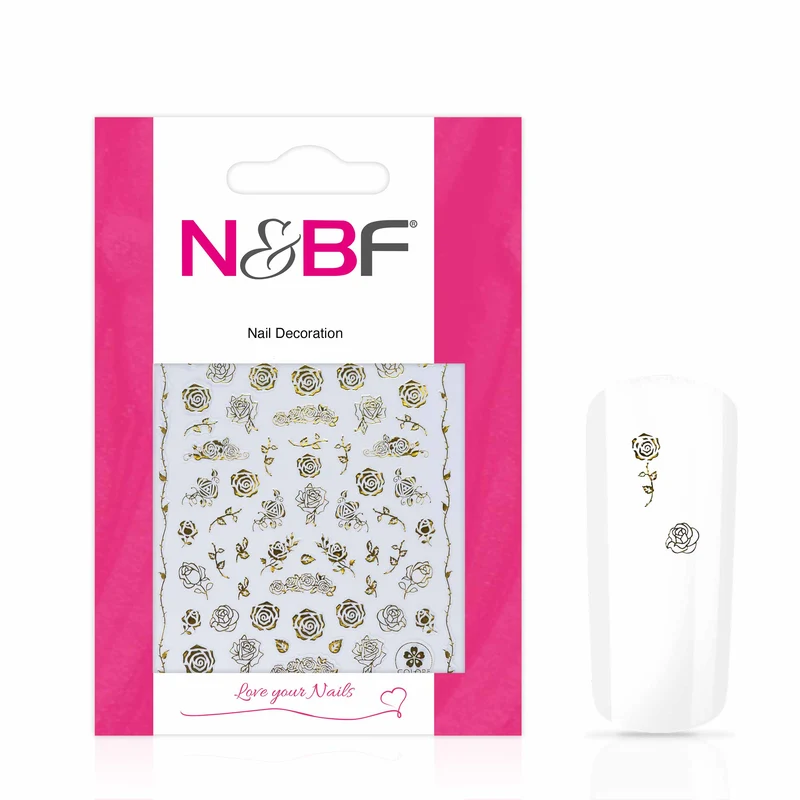 Nagelsticker Golden Rose