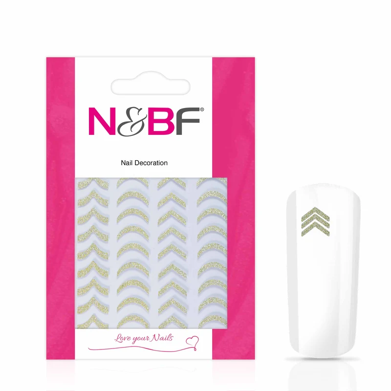 Nagelsticker Golden Smile LInes