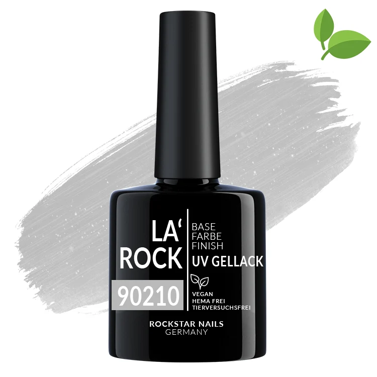 3in1 UV Nagellack - Hema frei - 90210 - Glimmer silber weiß
