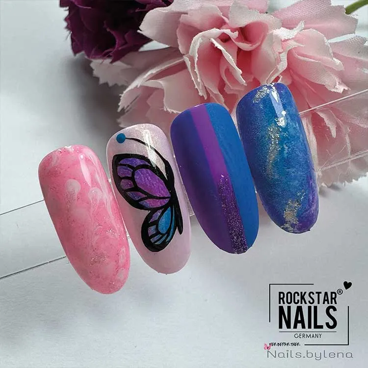 3in1 UV Nagellack - Hema frei - 90210 - Glimmer silber weiß