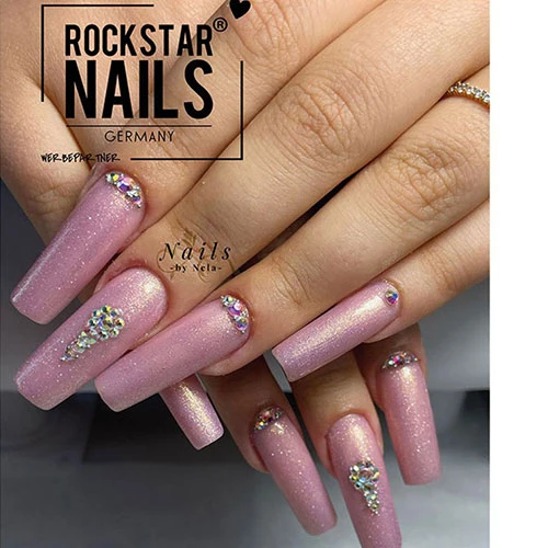 3in1 UV Nagellack - Hema frei - 90052 - Einhorn glitter – Rosa