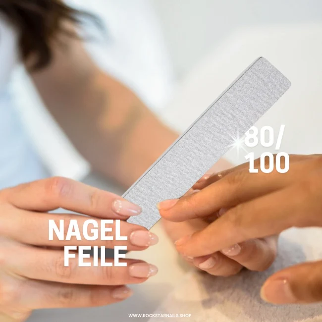 Nagelfeile Zebra Breit 80/100 – 10er-Pack