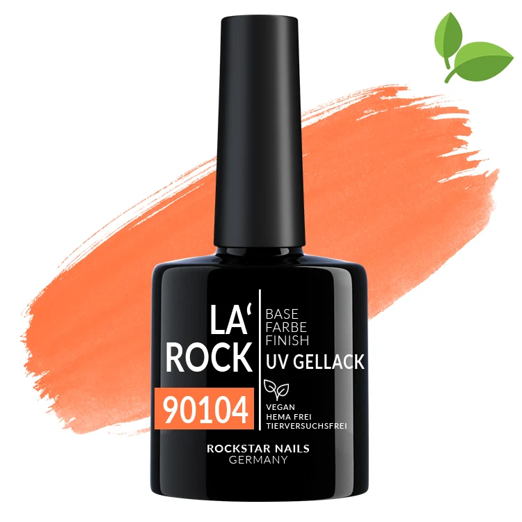 3in1 UV Nagellack - Hema frei - 90104 - grelles orange