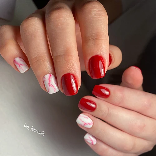3in1 UV Nagellack - Hema frei - 90076 - liebes rot