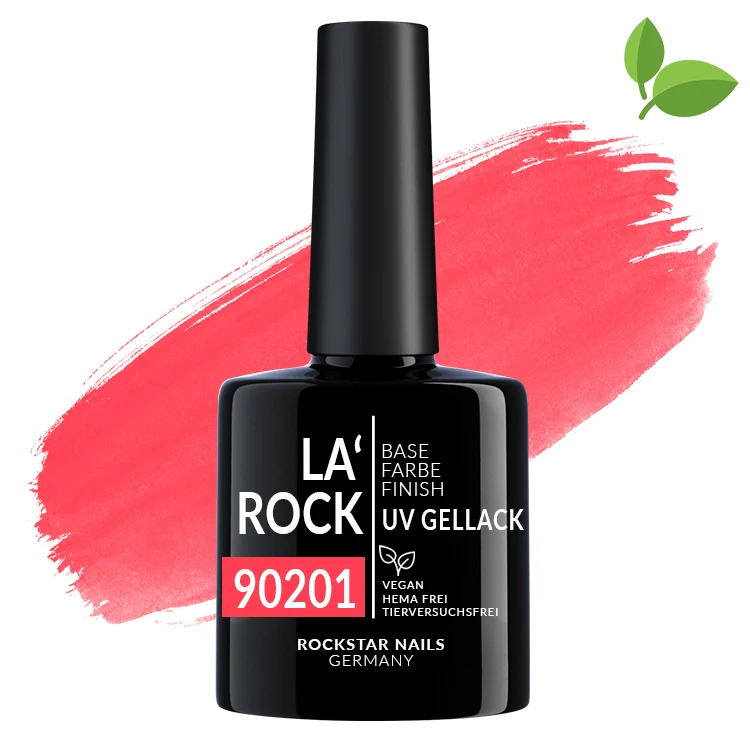 3in1 UV Nagellack - Hema frei - 90201 - grapefruit rot