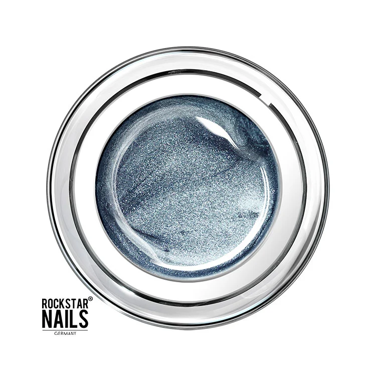 UV / LED Color Gel - glimmer blau silber- Art.80210