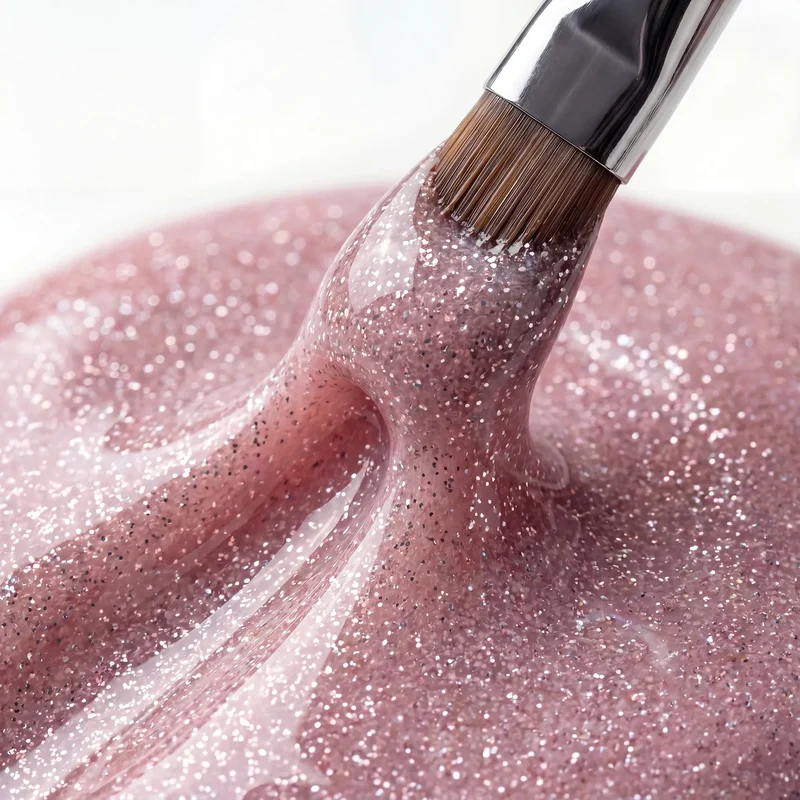 N&BF Comfort Farbgel Pastel Glitter Rose 5ml