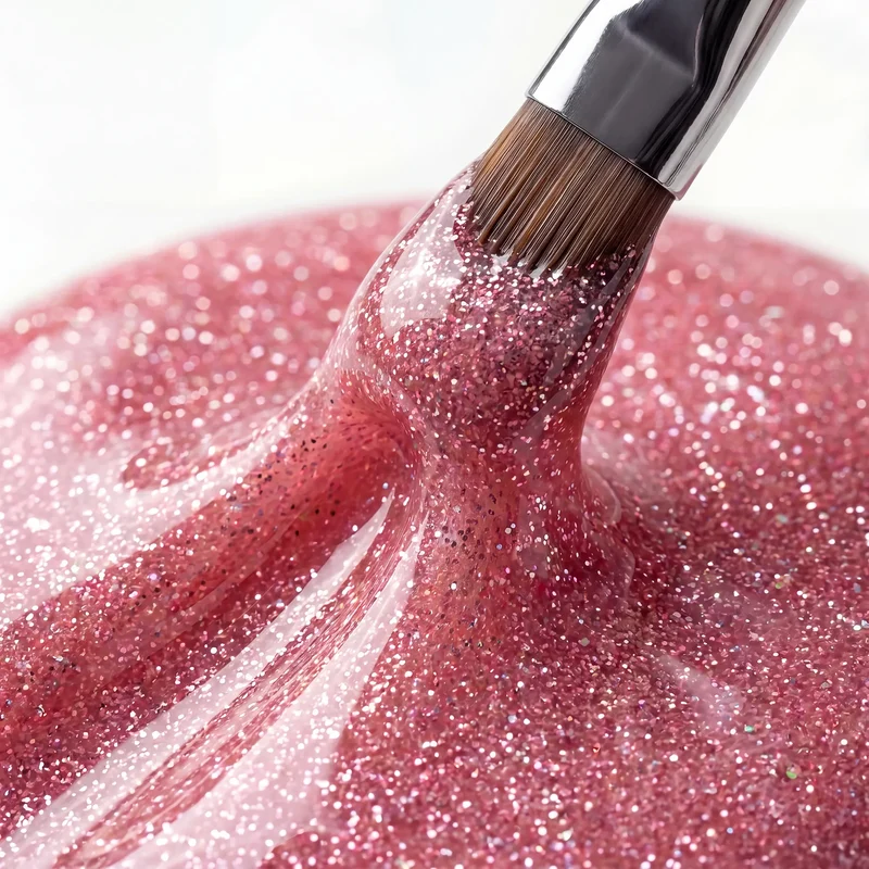 N&BF Comfort Farbgel Pastel Glitter Pink 5ml