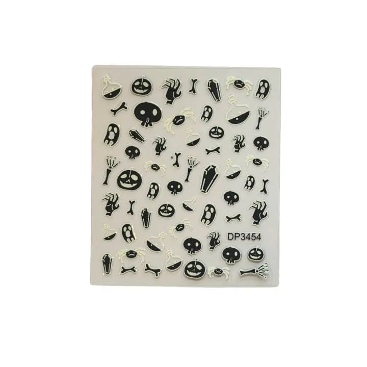 Wednesday Halloween Nailart Sticker