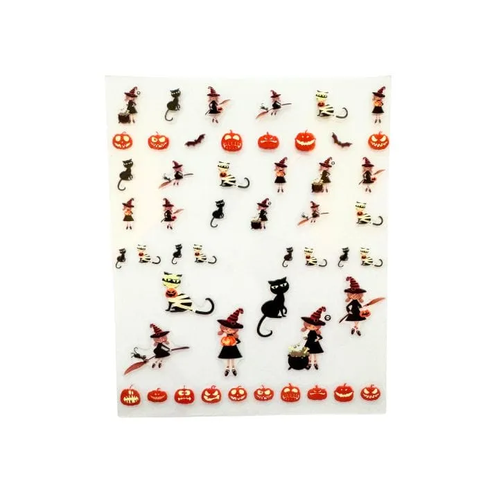 Witch Halloween Nailart Sticker