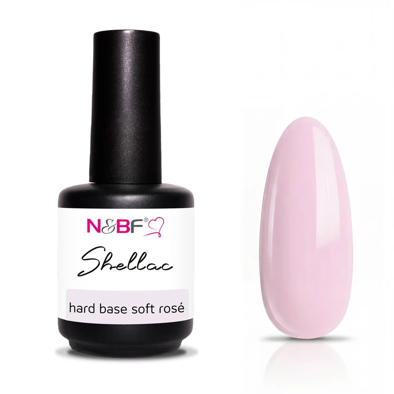 N&BF Shellac Hard Base Soft Rose 12ml