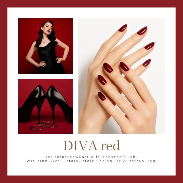 Diva Red UV-Nagelfolie
