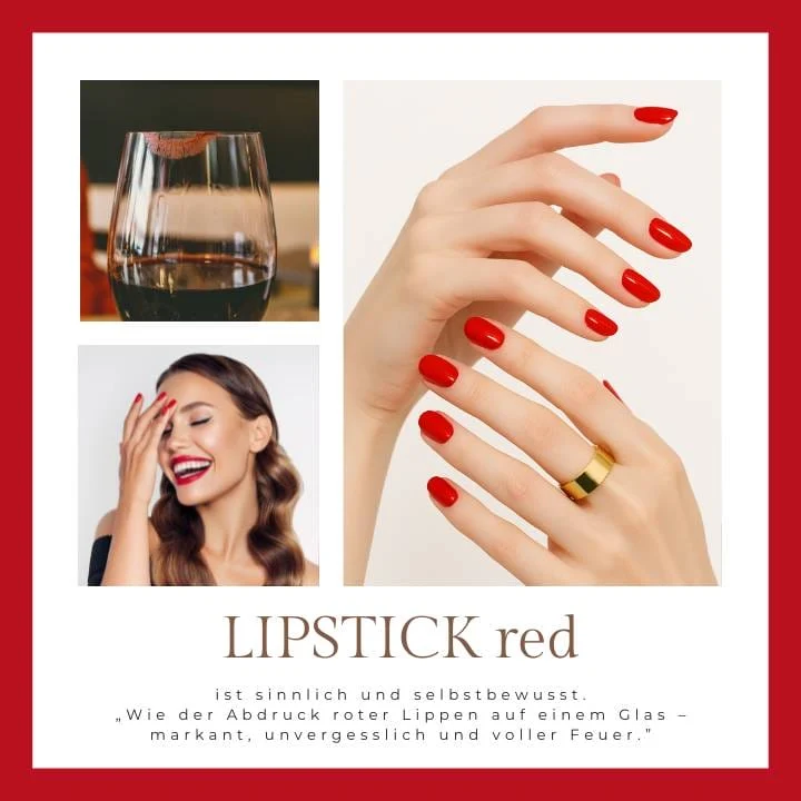 Lipstick Red UV-Nagelfolie