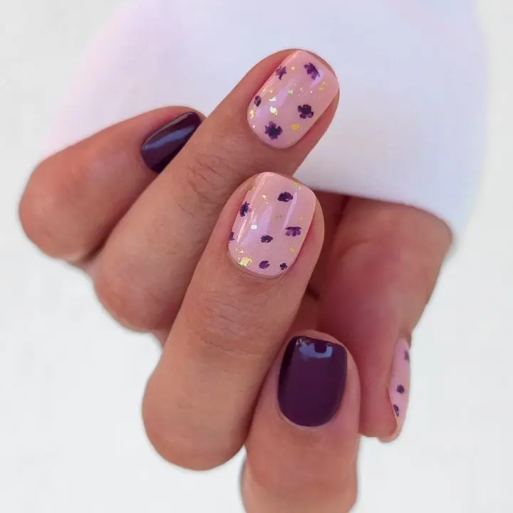 Violet Garden Blumendesign UV-Nagelfolie