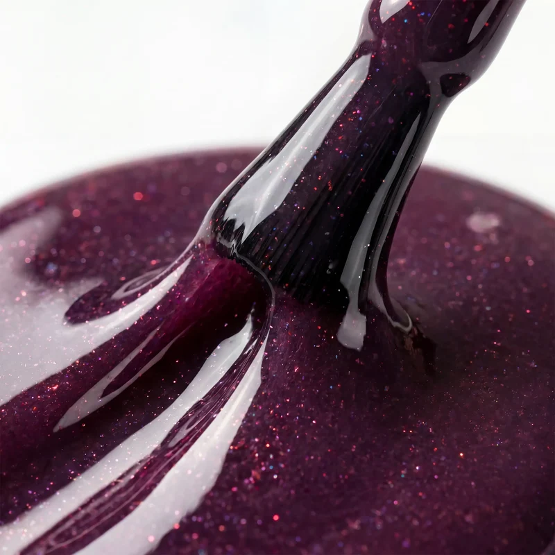 N&BF Shellac Glitter Bourdeaux 12ml