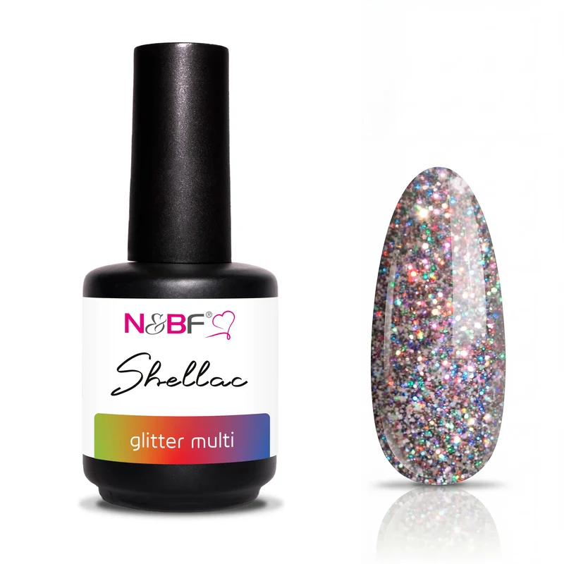 N&BF Shellac Glitter Multi 12ml