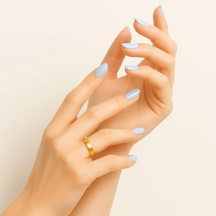 Juno Blue UV-Nagelfolie