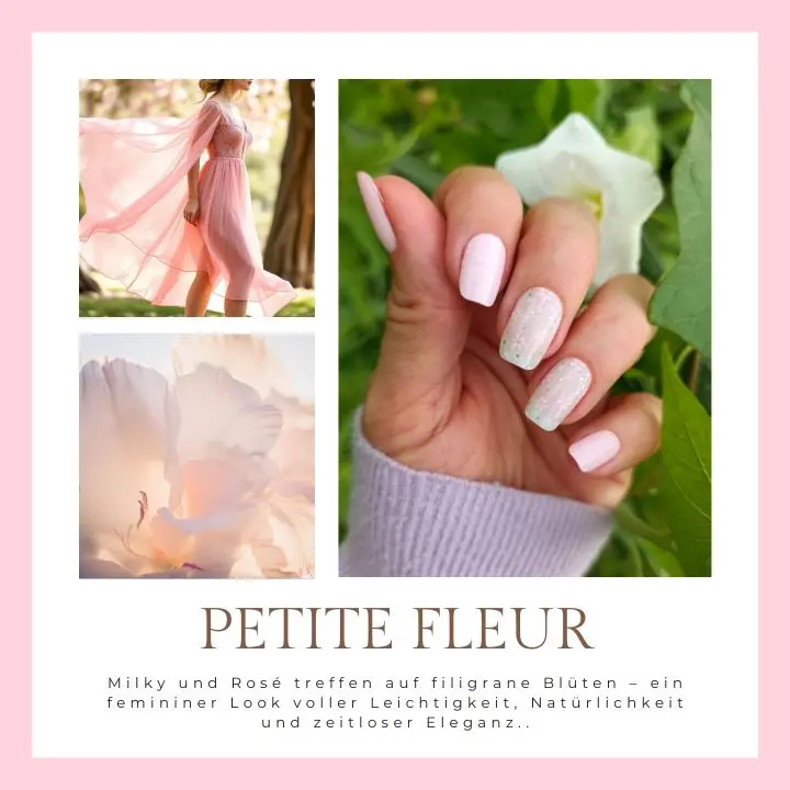 Petite Fleur Blumendesign UV-Nagelfolie