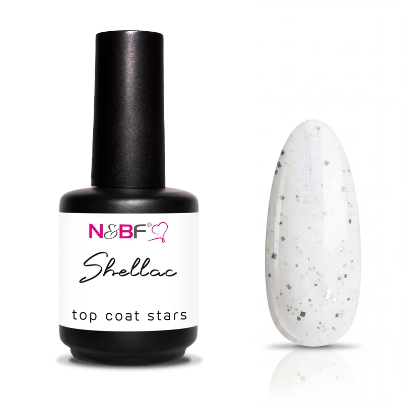 N&BF Shellac Top Coat Stars 12ml
