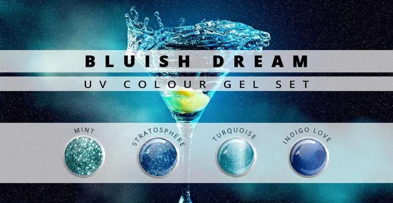 Bluish Dream Farbgel 4er Set