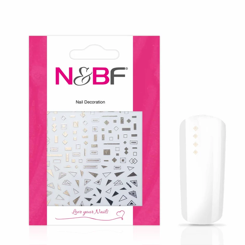 Nagelsticker Champagner Silver