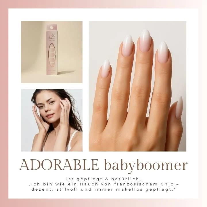 Adorable Babyboomer UV-Nagelfolie