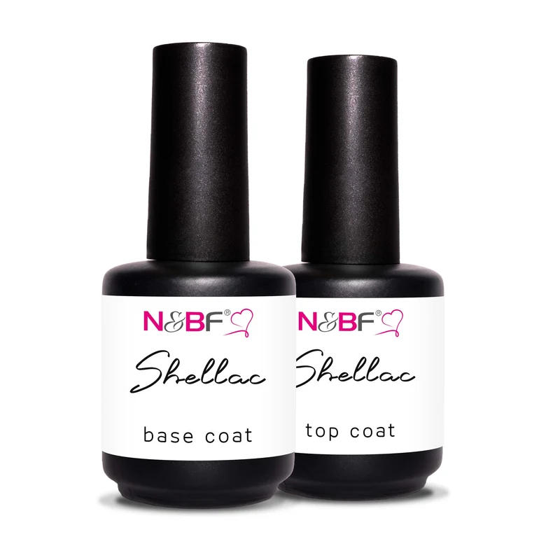 N&BF Shellac Top + Base Coat 2x12ml