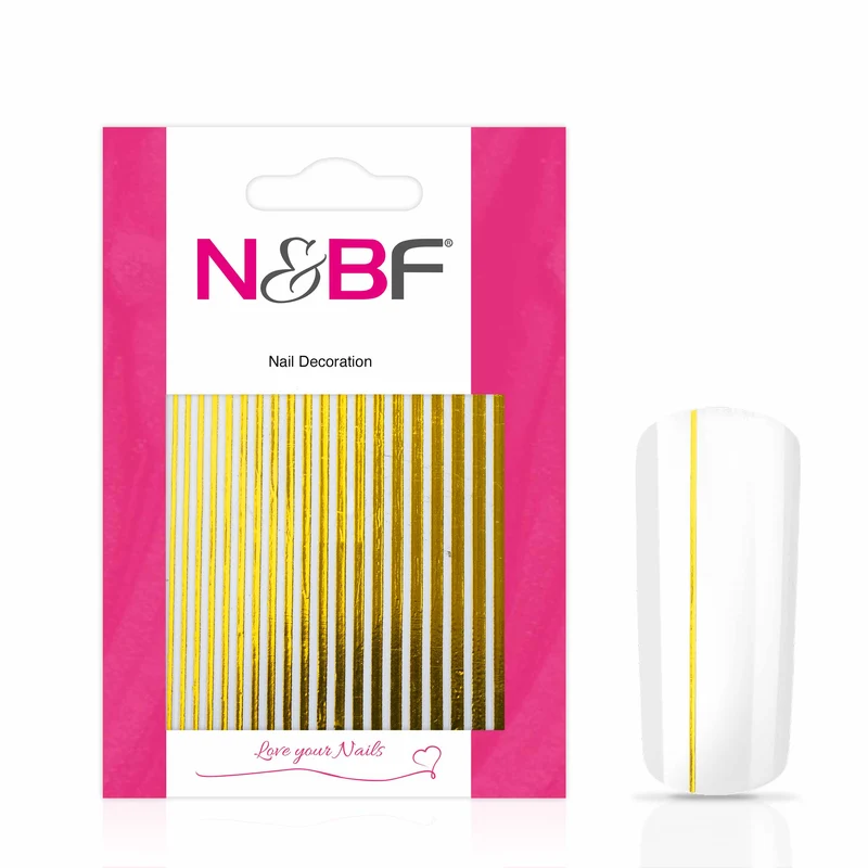 Nagelsticker Stripes Gold