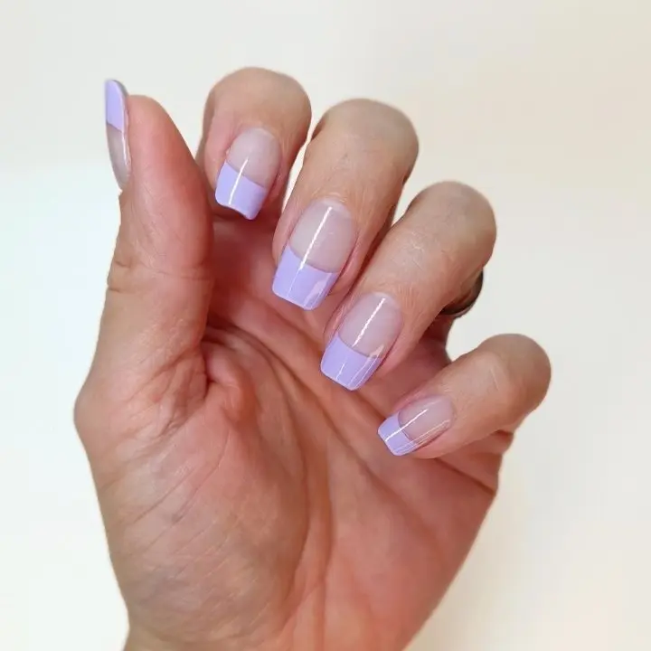 Whisper Purple French UV-Nagelfolie