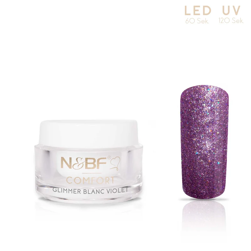 N&BF Comfort Glimmer Farbgel Blanc Violet 5ml