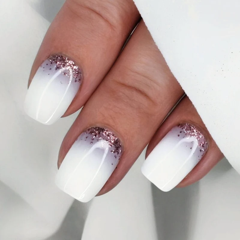 Glitter Glam Babyboomer UV-Nagelfolie