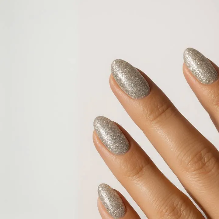 Tiffany Silver Glitter UV-Nagelfolie