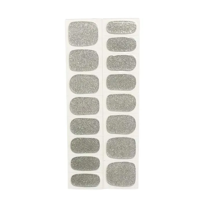 Tiffany Silver Glitter UV-Nagelfolie