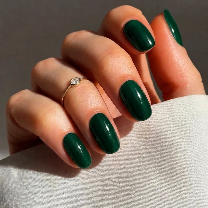 Bonded Green UV-Nagelfolie