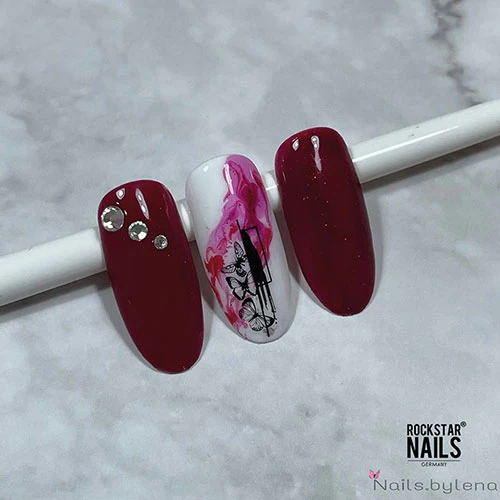 3in1 UV Nagellack - Hema frei - 90205 - kuss rot