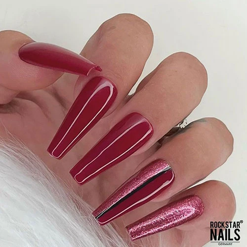 3in1 UV Nagellack - Hema frei - 90205 - kuss rot