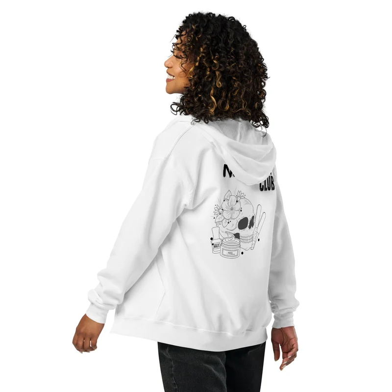 Tired Nail Tech Club Hoodie – Zip Hoodie mit Kapuze (Limited Edition)