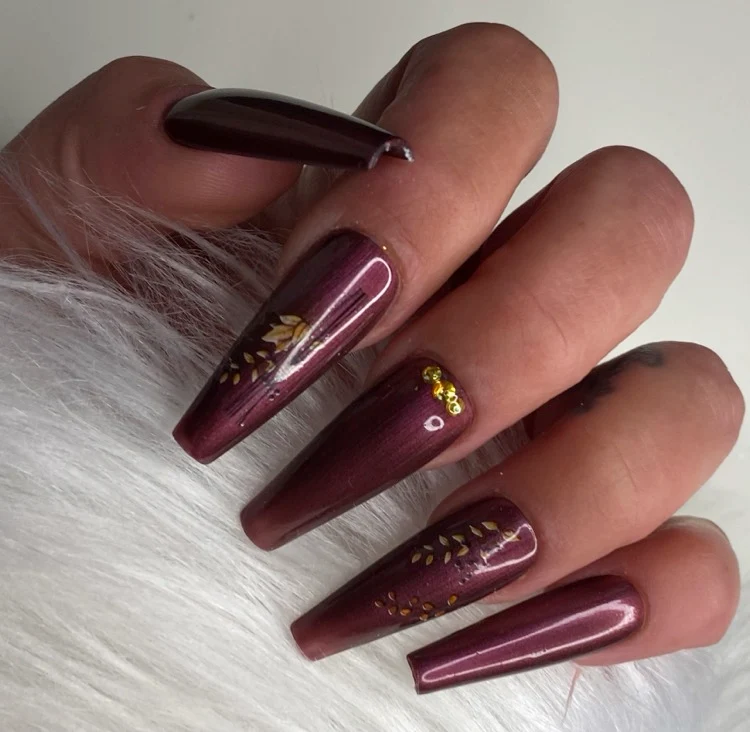 3in1 UV Nagellack - Hema frei - 90365 - metallic beeren lila