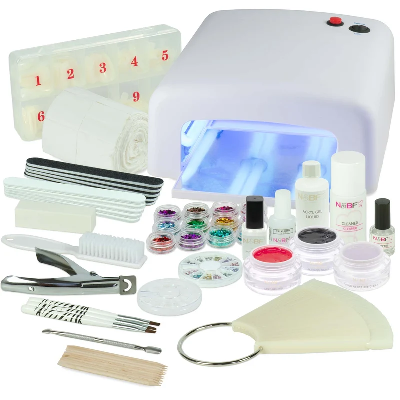 Acrylgel Nagelstudio Starter Set Eckig RBH