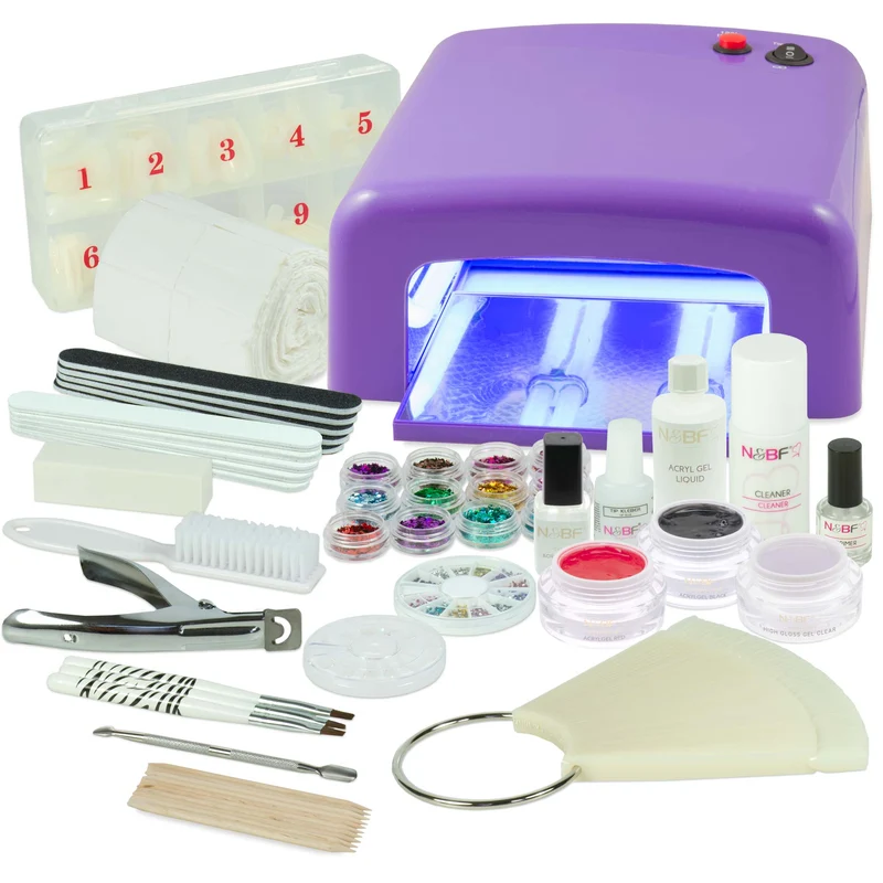 Acrylgel Nagelstudio Starter Set Eckig RBH