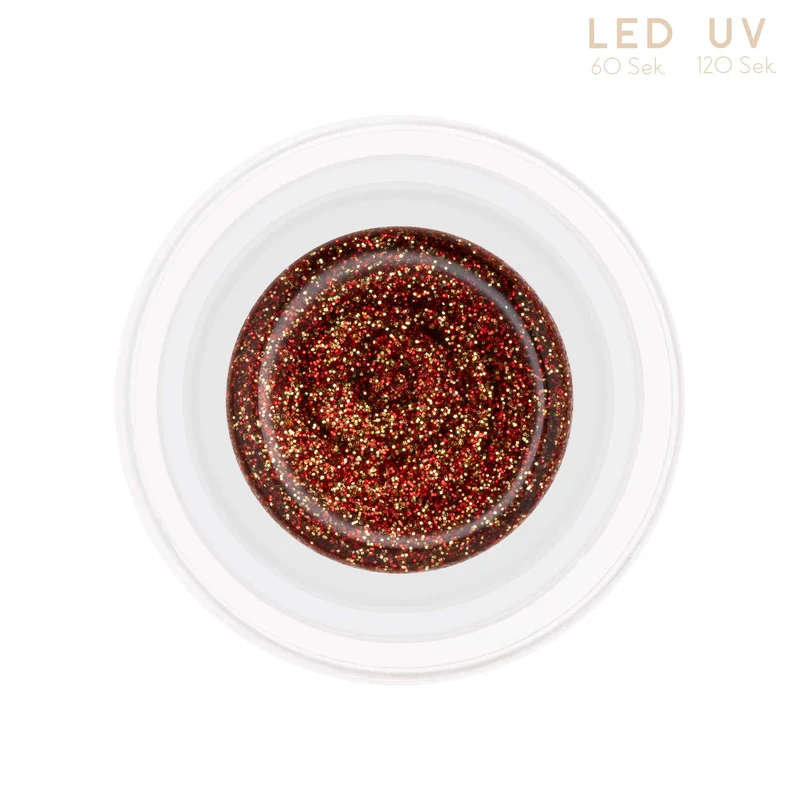 N&BF Comfort Glitter Farbgel Red Gold 5ml