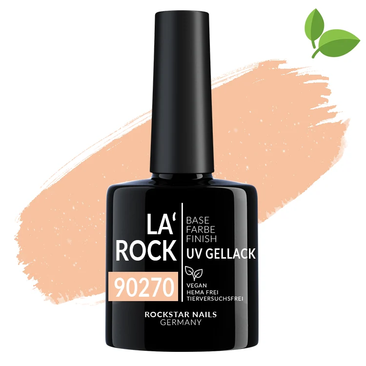3in1 UV Nagellack - Hema frei - 90270 - leichtes glitter orange