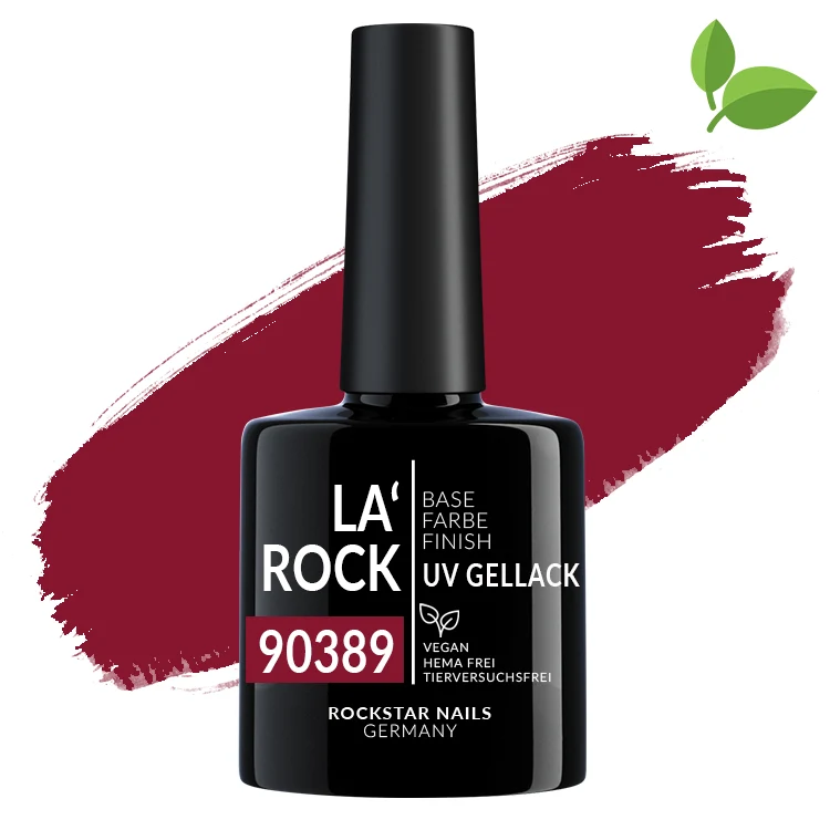 3in1 UV Nagellack - Hema frei - 90389 - kräftiges himbeer pink – Rosa