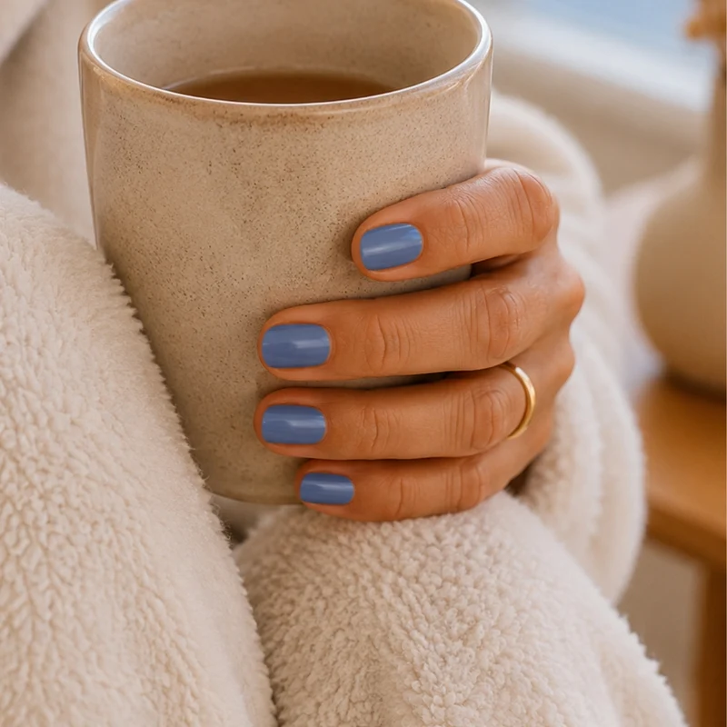 Sky High blue UV-Nagelfolie