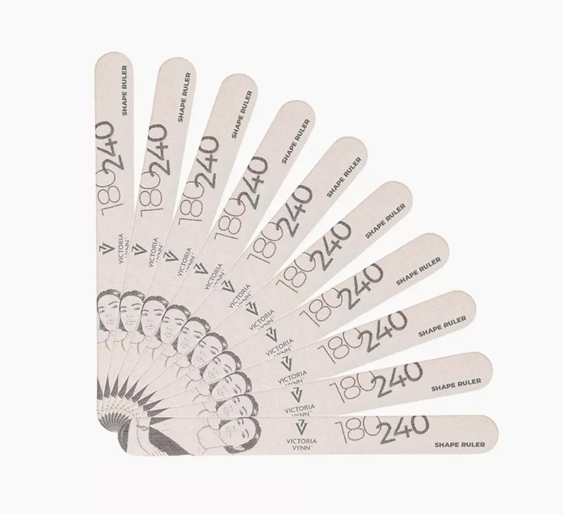SLIM FEILE Gerade 180/240 SHAPE RULLER 10st. VICTORIA VYNN