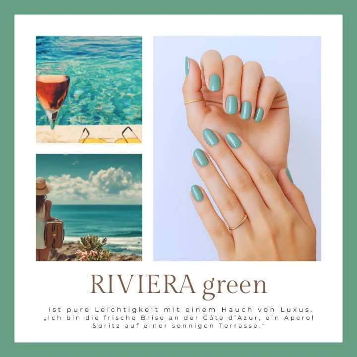 Riviera Green UV-Nagelfolie
